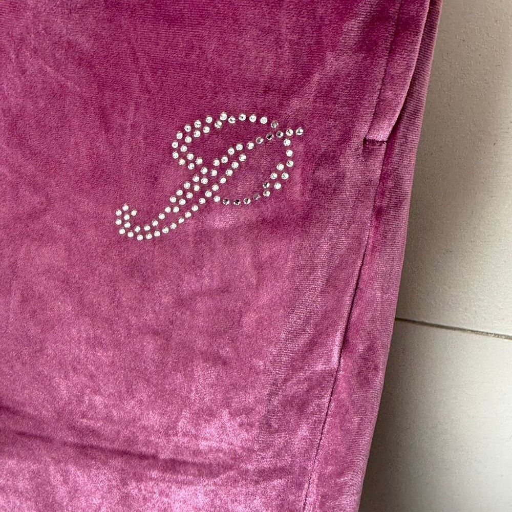 Victoria’s Secret Pink Women’s Large Velour Shine Tracksuit New Y2K style 2000s - Picture 7 of 10